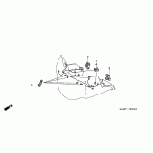 Схема узла: Обтекатель sub harness для Honda GL1500 Gold Wing Special Edition