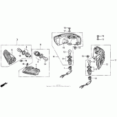 Схема узла: Поворотники для Honda PC800 Pacific Coast