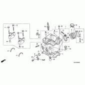 Схема вузла: Головка циліндра для Honda CRF250 CRF250X