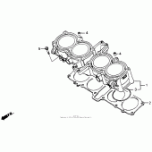 Схема узла: Цилиндр для Honda CB1000 CB1000F