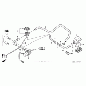 Схема вузла: Вторинний повітряний фільтр для Honda CB600F 599