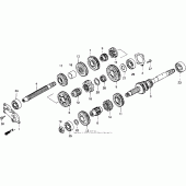 Схема вузла: Трансмісія для Honda GL1500 Gold Wing Interstate