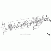 Схема вузла: Масляний насос для Honda XR250