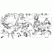 Схема узла: Электрооборудование для Honda VT750 Shadow Aero