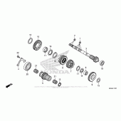 Схема вузла: Transmission (Mainshaft) для Honda NC700