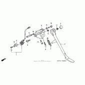 Схема узла: Боковая подножка для Honda VTX1800