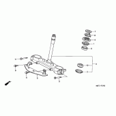 Схема вузла: Рульова траверса для Honda XL1000V Varadero