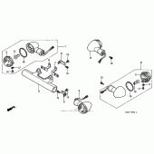 Схема вузла: Front + rear поворотники для Honda VT1100 Shadow Aero