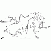 Схема узла: Педаль(Лапка) для Honda GL1500 Gold Wing Aspencade