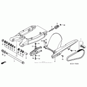 Схема вузла: Задній важіль (Маятник) для Honda CB900 919