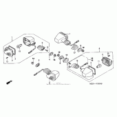 Схема узла: Поворотники для Honda CBR600 CBR600RR