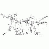 Схема вузла: Підставка для Honda CBF600