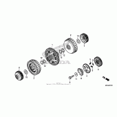 Схема узла: Clutch (2) для Honda NC700