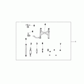 Схема вузла: Stand main assy для Honda XL1000V Varadero