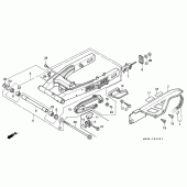 Схема вузла: Rear fork / chain case для Honda NX650 Dominator