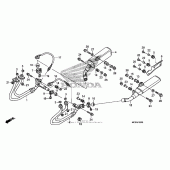 Схема узла: Выхлопная система для Honda ST1300 Pan-European