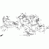 Схема узла: Обтекатель для Honda GL1500 Gold Wing Aspencade