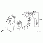 Схема вузла: Акумулятор для Honda CBF250