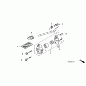 Схема вузла: Масляний насос для Honda VT125 Shadow