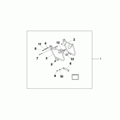 Схема вузла: Saddlebag mount b для Honda VT750 Shadow Aero