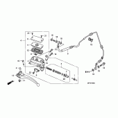 Схема вузла: Головний циліндр зчеплення для Honda CB1300 Super Four