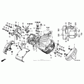Схема вузла: Передня клапанна кришка для Honda VT1300 Stateline