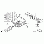 Схема вузла: Масляний насос для Honda XL1000V Varadero