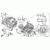 Схема вузла: Картер двигуна для Honda CB1100