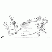 Схема вузла: Ручка керма & Пульт управління рульовой & Троси для Honda CBR300R