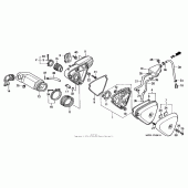 Схема вузла: Повітряний фільтр для Honda VT600 Shadow VLX Deluxe