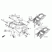 Схема вузла: Рама для Honda CBR1000 CBR1000RR (ABS) Fireblade