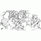 Схема вузла: Cowling comp для Honda XL1000V Varadero