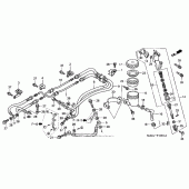 Схема узла: Задний тормозной цилиндр (2) для Honda ST1100 Pan-European