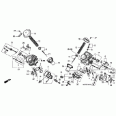 Схема узла: Карбюратор (COMPONENT PARTS) для Honda VT750 Black Widow