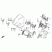 Схема узла: Wind screen для Honda ST1300 Pan-European