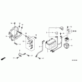 Схема вузла: Акумулятор для Honda NSA700 DN-01