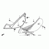 Схема вузла: Бічний обтічник для Honda XR650