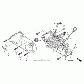 Схема узла: Правая крышка картера для Honda VT750 Shadow Spirit