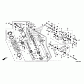 Схема вузла: Задній амортизатор для Honda CRF250 CRF250R