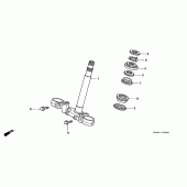 Схема узла: Рулевая траверса для Honda CB750 Seven Fifty