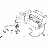 Схема вузла: Акумулятор для Honda CBR900RR CBR919RR Fireblade