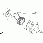 Схема узла: Генератор для Honda VF750 Magna