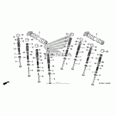 Схема вузла: Camshaft + valve (rr.) Для Honda VFR800 Interceptor