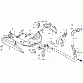 Схема узла: Выхлопная система для Honda PC800 Pacific Coast