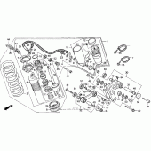 Схема вузла: Задній амортизатор для Honda XR250