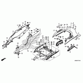 Схема вузла: Задній обтічник для Honda CTX1300
