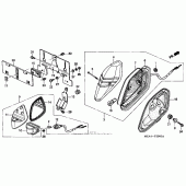 Схема вузла: Задній ліхтар (Стоп-сигнал) для Honda VTX1300