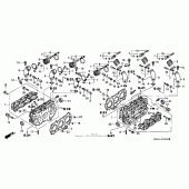 Схема узла: Головка цилиндра для Honda GL1500 Valkyrie Deluxe