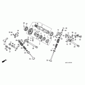 Схема вузла: Шток & Клапан для Honda XR600