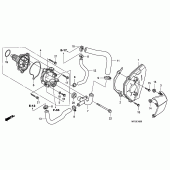 Схема вузла: Водяний насос для Honda CB600F Hornet